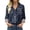 Navy, variant on Women's Satin Long Sleeve Shirt Women's Retro Flower Casual Printed Shirt Shirts for Women