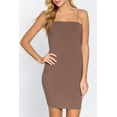 thumbnail image 4 of Women's Solid Straight Cami Heavy Rib MIni Dress, 4 of 4