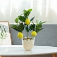 thumbnail image 5 of Yuedong Flower Pot Home Decoration Simulation Lemon Arrangement Shooting Yellow 15-40cm Injection Molded Stem Artificial Plant, 5 of 8