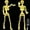 2 Pack 40 Inches Plug Operated 400 LED Skeleton, variant on Halloween Skeleton Life Size Full Body Realistic Posable Movable Jonints for Halloween Party Decoration Décor