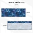 thumbnail image 3 of Drapery Wear Rod Short Curtain 54x18in Filter With Light Feature For Easy Installation Rod Free For Bedroom Kitchen Bathroom\r\n Blueviolet Marble_2, 3 of 7