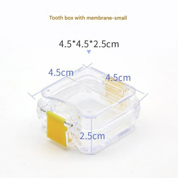 Dental Transparent Film Box Denture Retainer Box High-end Denture Packaging Box Orthodontic Appliance Box Shockproof Dental Box Cleaning Box☺️10 pieces