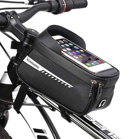 Waterproof Bicycle Phone Mount Bag with Touchscreen and Tool Storage