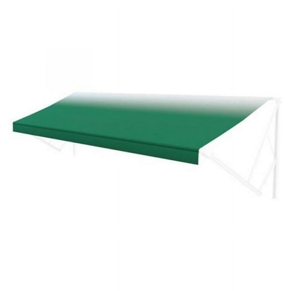 Lippert LIPV000345099 16 ft. White Replacement Fabric Green Fade Awning