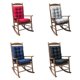 thumbnail image 2 of Lot de 2 coussins de chaise à bascule épais en rotin, pour dossier et dessous de chaise de jardin, 2 of 4