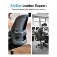 thumbnail image 5 of TMV Ergonomic Office Chair, Mesh Computer Chair with Wide Seat & Arms - Rolling Desk Chair with Wheels for Home Office, Gaming, or Living Room，Black, 5 of 11