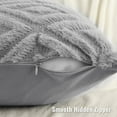 thumbnail image 3 of decorUhome Set of 2 Decorative Throw Pillow Covers 16X16, Soft Pillow Covers for Couch, Grey, 3 of 8