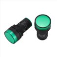thumbnail image 3 of 10 Piezas AC220V LED Verde Indicador de Encendido Piloto Luz de SeñAl LáMpara 22 mm de DiáMetro, 3 of 8