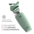 thumbnail image 3 of Promixx Pursuit Shaker Bottle Insulated Stainless Steel Water Bottle and Blender Cup, 18oz, Seagrass Green, 3 of 5