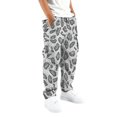 thumbnail image 3 of XIYON Boys Pants Leopard Print Cargo Pants Casual Straight Leg Trousers with Pockets for Outdoor Play 9-10 Years, 3 of 3