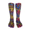 thumbnail image 5 of Kdxio Vintage Audio Cassettes Funny Silky Novelty Funky Long Knee High Socks Soft 3D Print Cosplay Crazy Stockings for Men Women, 5 of 8