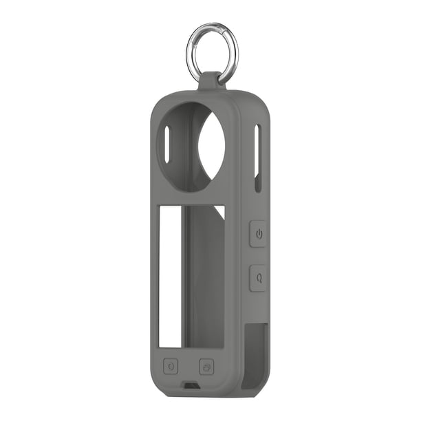 Funda protectora de silicona para cámara de acción portátil Insta360 X5, a prueba de golpes, funda protectora con anillo de metal, accesorios para cámaras deportivas.