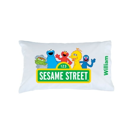 personalized sesame street pillowcase