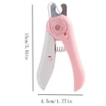 thumbnail image 3 of Dog Nail Clippers and Cat Trimmer with LED Light 2-in-1 Pet Grooming Tool and Nail Grinder with Heavy Duty Stainless Steel Blades and Ergonomic Handle Pink, 3 of 3