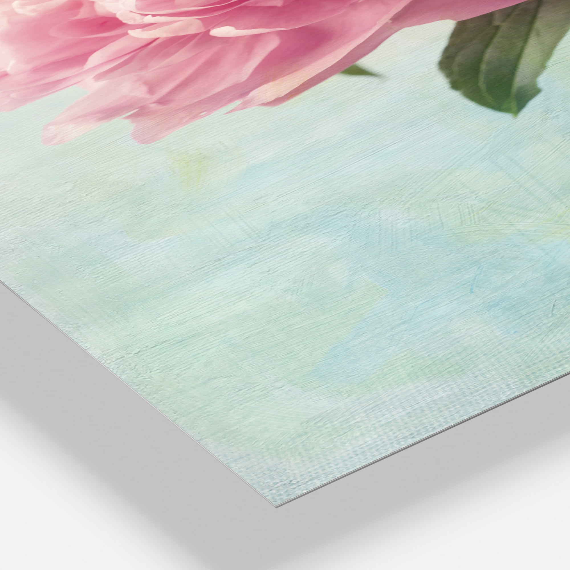 Designart 'Pink Peony Flowers in Vase' Floral wall clock