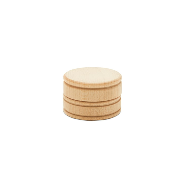 Unfinished Wooden Buttons for Crafts and Sewing 1-1/8 inch Bulk Pack of 100  Decorative Buttons by Woodpeckers 