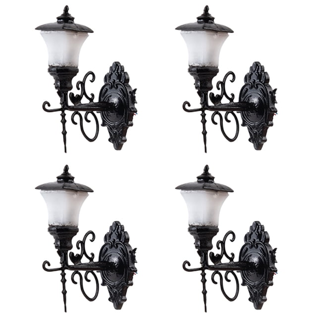 Homemaxs Mini Wall Lights ABS Black Warm Yellow Light 1.90X1.00X2.70cm DIY Materials