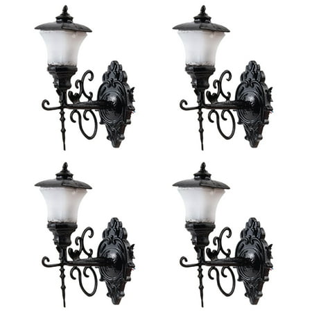 

4pcs Tiny Wall Lamps Mini Luminous Wall Lamp Sand Table Building DIY Materials