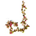 thumbnail image 2 of Guirnaldas de flores artificiales, vides falsas, flores de seda, hiedra rosa colgante para boda, arco, fiesta, hogar, jardín, decoración de pared kaili Sencillez, 2 of 5