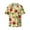 Cherries And Ladybirds, variant on offers the Cartoon Planets for Men's Casual Short-sleeved Shirt, a button-up collared shirt with a pocket, perfect for beach vacations and yacht travel in the 4X-Large size.