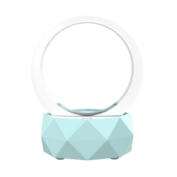 Matsuzay Altavoz inalámbrico compatible con Bluetooth 5.0 Mini altavoz Audio de escritorio 3 modos Luz nocturna Lectura de maquillaje interior Electrónica Azul