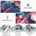 thumbnail image 3 of Plush Pillow Cases Standard Size Ultra Soft Warm Pillowcases with Zipper Sea and Tropical Flower 20"x26", 3 of 9