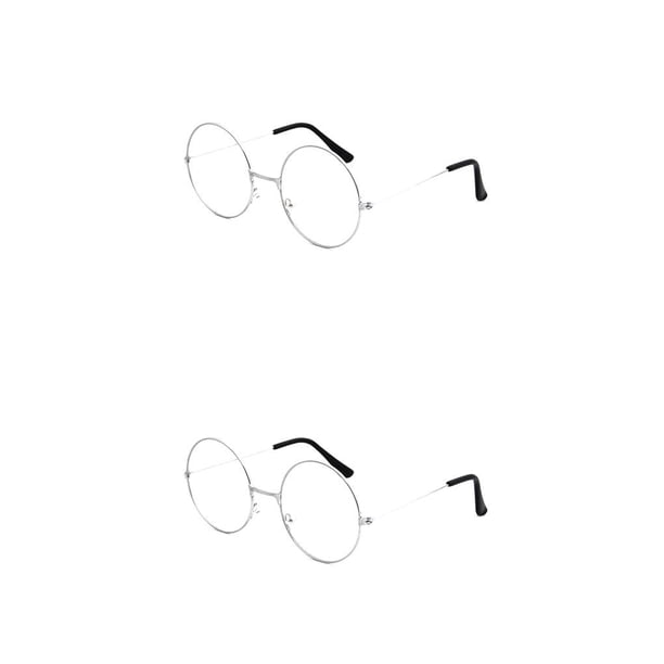 Minnieouse Montura de gafas redondas para hombre/mujer, gafas falsas transparentes, monturas de gafas redondas para mujer/hombre Type3 NO3