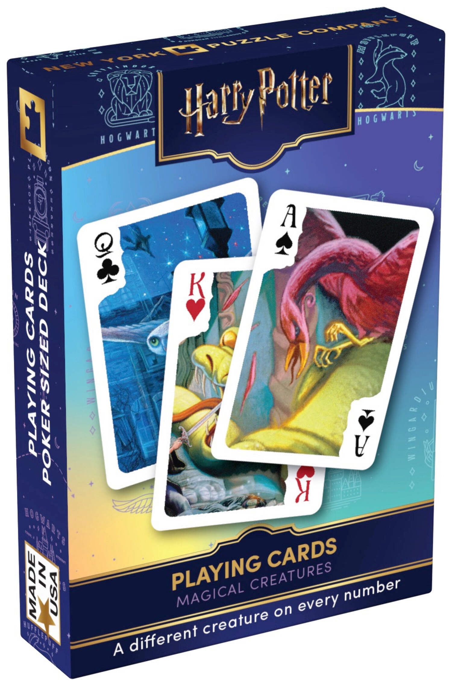 New York Puzzle Company Harry Potter Beasts Playing Cards Single Standard Deck