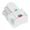 thumbnail image 1 of Dual Power Automatic Transfer Switch, Flame Retardant PC Timing 35mm Rail Mounting 4P Power Switch Controller with Silver Contact for Emergency Power Supply, 1 of 8