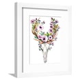 thumbnail image 1 of Deer Skull with Flowers  Watercolor, Framed Art Print Wall Art by Kris_art Sold by Art.Com, 1 of 5