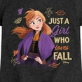 thumbnail image 3 of Frozen - Just A Girl Who Fall - Toddler And Youth Girls Short Sleeve Graphic T-Shirt, 3 of 5
