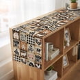 thumbnail image 6 of Farmhouse Checkered Burlap Cotton Table Runner 13x70 Inches Long, Rustic Retro Farm Life Assembling Farmhouse Table Runners, Outdoor Dining Tablecloths Decor for Baby Shower/Party/Wedding, 6 of 8