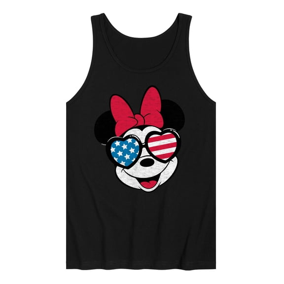 Disney - Americana - Minnie Flag Glasses - Men's Jersey Tank Top