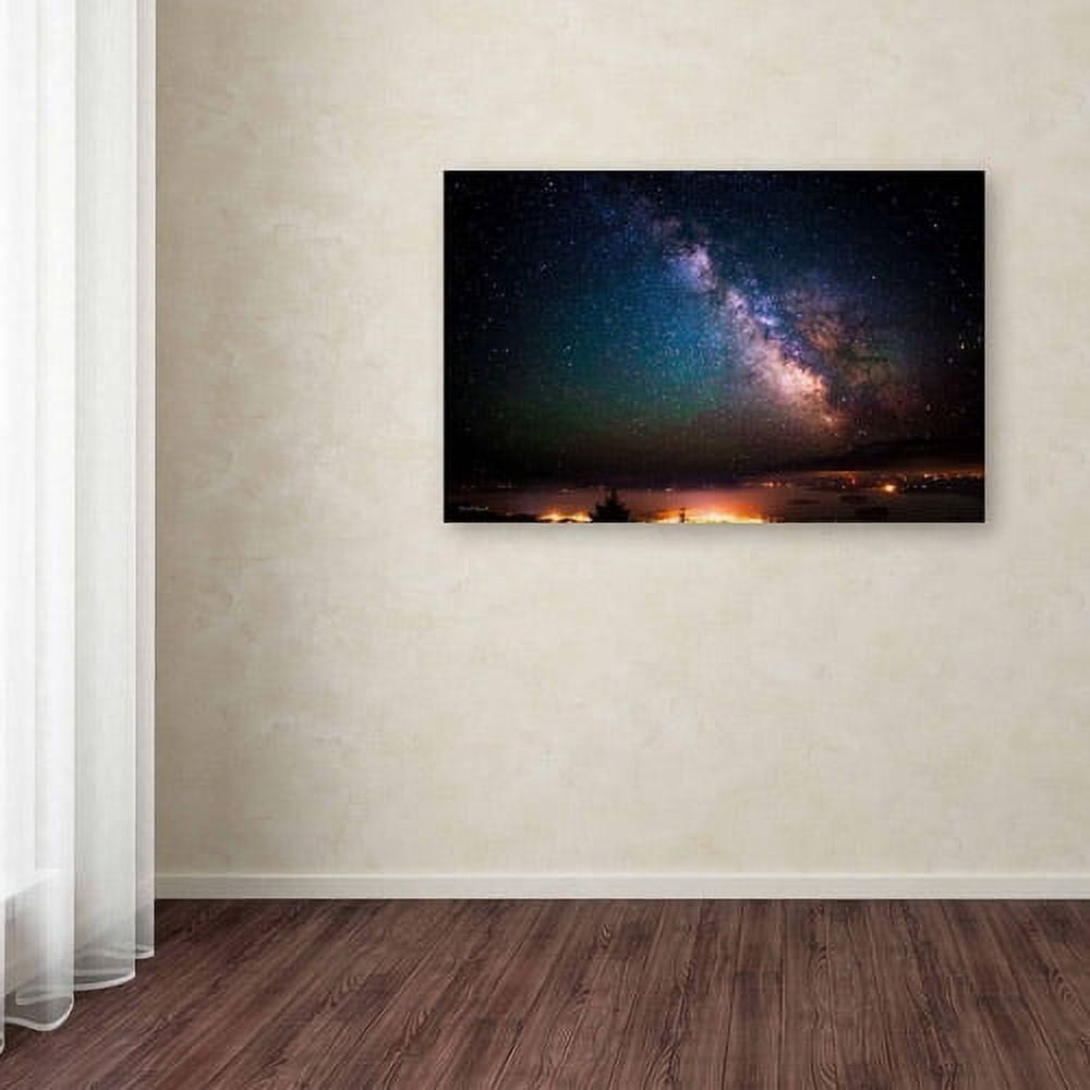 Trademark Fine Art "Milky Way Over Acadia National Park - Maine" Canvas Art by David Ayash