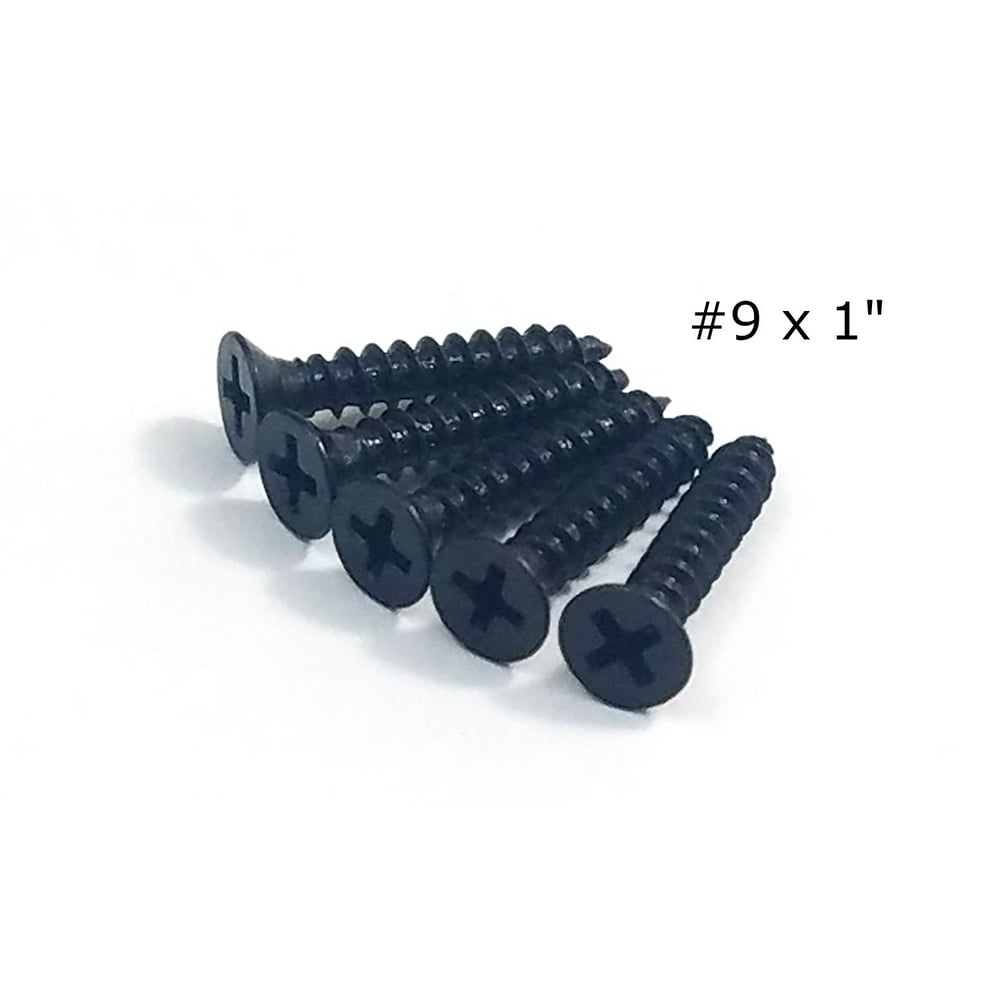 Oil Rubbed Bronze Wood Screws 9 x 1" inch 24 Pack