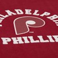 thumbnail image 6 of Women's Mitchell & Ness  Burgundy Philadelphia Phillies Crewneck Sweatshirt, 6 of 7