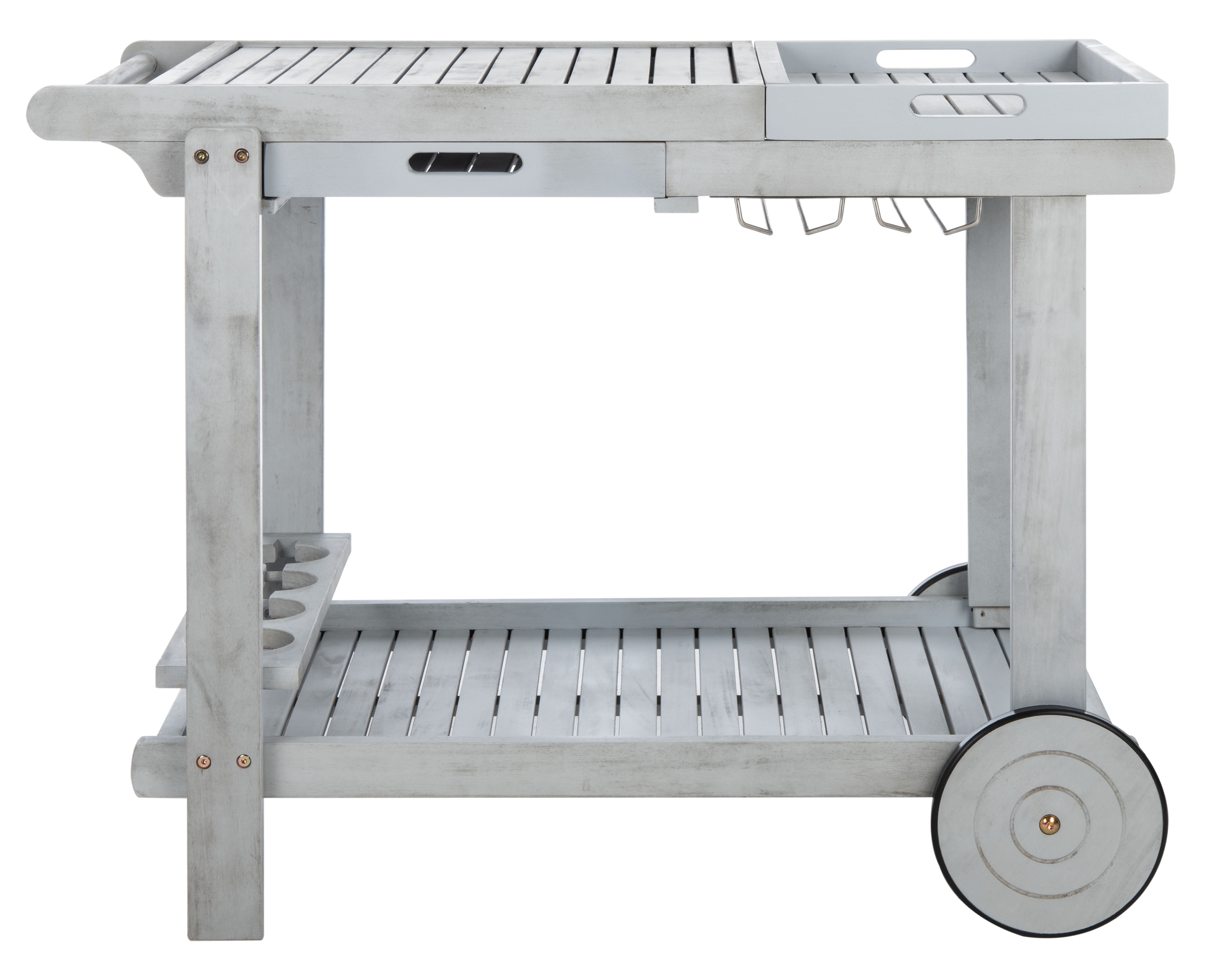 Safavieh Orland Indoor/Outdoor Contemporary Wood Tea Trolley Safavieh Orland Indoor/Outdoor Contemporary Wood Tea Trolley