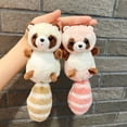 thumbnail image 6 of Mini Plush Raccoon Keychain Hanging Ornament Backpack Handbag Charm for Girls, 6 of 18