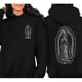 thumbnail image 2 of Vintage Our Lady of Guadalupe Double Sided Hoodie – Catholic Virgin Mary Devotional Pullover, Unique Religious Gift for Men & Women, 2 of 7