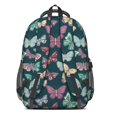 thumbnail image 3 of Colorful Butterfly Pattern Cute School Backpack Bag with Padded Back and Adjustable Shoulder Straps 16.9 X 12.6 X 5.9 Inches, 3 of 5