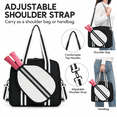 thumbnail image 3 of Waterproof Pickleball Paddle Bag for Men and Women, Large Capacity Tennis Bag with Adjustable Shoulder Strap and Zippered Paddle Compartment,M3, 3 of 7