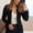 Black, variant on Women's Solid Casual Blazers Formal Cardigan Coat Fashion Long-sleeved Jacket Top(Juniors or Juniors Plus)
