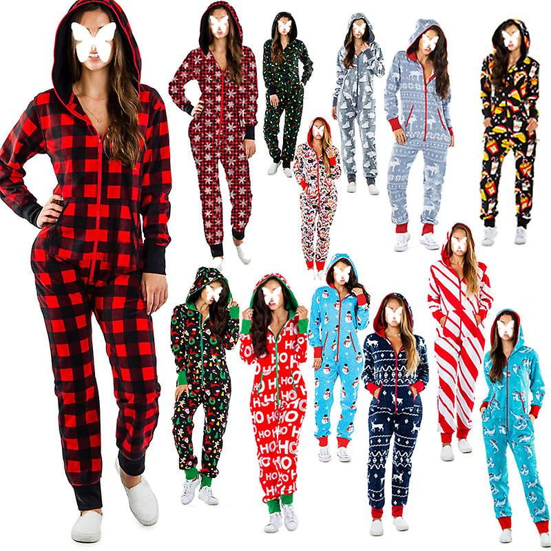Jhcug Christmas Adult Onesie Pajamas Comfy Matching Holiday Jumpsuits Other