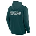 thumbnail image 3 of Men's Fanatics Midnight Green Philadelphia Eagles Elements Blaze Tri-Blend Long Sleeve Hoodie T-Shirt, 3 of 3