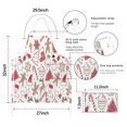 thumbnail image 7 of White Christmas Cookie Apron-Garden Aprons for Women with Pockets-Cotton Linen Waterproof Kitchen Cooking Gardening Aprons Adjustable for Kitchen,Cooking,BBQ and Salon 32"x27", 7 of 7