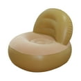 thumbnail image 3 of Sofá inflable de aire, cómodo sofá perezoso en forma de L con respaldo para el hogar, sala de estar, viajes, Camping, actividades al aire libre Beige, 3 of 9