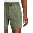 thumbnail image 4 of No Boundaries Men's and Big Men's Stretch Twill Pull On Shorts, up to Size 5XL, 4 of 5