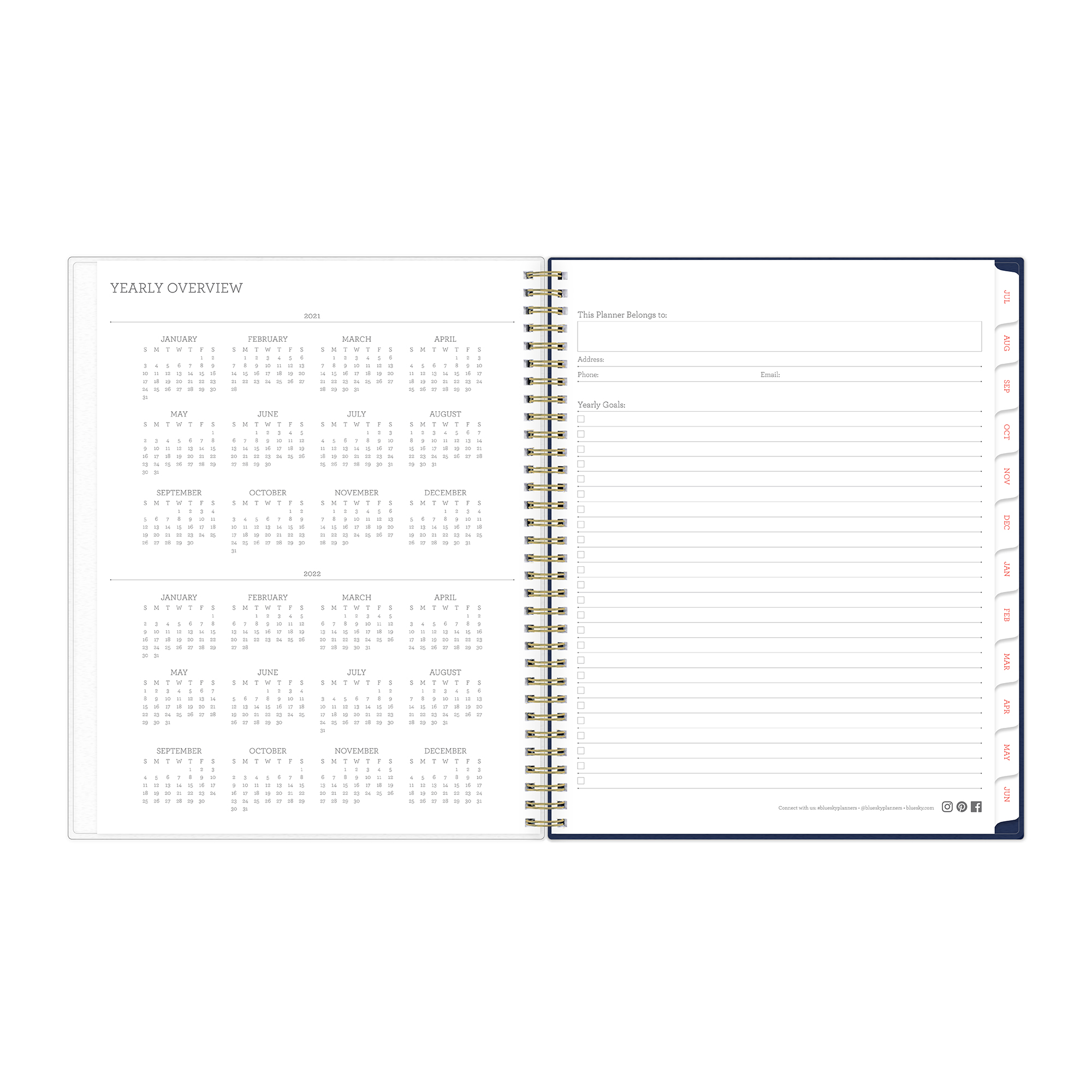 BS HIBISCUS 8.5X11 WM PLANNER