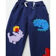 thumbnail image 4 of HILEELANG little Boys（2-7Y) 2-Piece Outfit Set,3D Appliqué Dinosaur Patch Sweatshirt and Jogger Pants, Cozy Fall Spring Tracksuit size 7t, 4 of 9