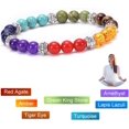 thumbnail image 2 of Woeilo Lava Rock 7 Chakra Healing Bracelet, Aromatherapy Essential Oil Diffuser Bracelet, 2 of 5